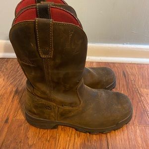 Wolverine Steel toe work boots.
